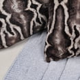 thumbnail image 4 of Home Soft Things Tip Printing Light Faux Fur Pillow Covers, Set of 2, 20"x 20", Meru GEO Light Brown, 4 of 7