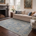 thumbnail image 2 of GENIMO 2'x3' Persian Area Rug, Machine Washable Non Slip Low Pile Rug for Entryway Front Door Kitchen Bathroom, Dusty Blue, 2 of 5