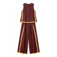 thumbnail image 4 of GILIGEGE Womens Linen 2 Piece Sets,Vintage Color Block Linen Sets,Sleeveless Tank Top Wide Leg Pants,Crewneck Tank Tops,High-Waisted Loose Pants,Casual Travel Vacation Outfit,2026 Summer Outfits Wine, 4 of 5