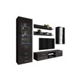 thumbnail image 2 of Soho 6 Modern Wall Unit Entertainment Center with 16 Color LED Lights, 2 of 2