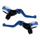 thumbnail image 2 of 2x palanca de embrague de freno delantero Universal para motocicleta 7/8 "22mm motocicleta izquierda derecha azul Sharpla embrague hidráulico, 2 of 4
