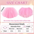 thumbnail image 2 of sixwipe Birthday Sash for Women Girls, 5 Layers Tutu Shorty Skirts, Glitter Birthday Crown Headband, Birthday Tiara and Bubble Skirt Set, Pink Happy Birthday Party Princess Decorations Supply, 2 of 7