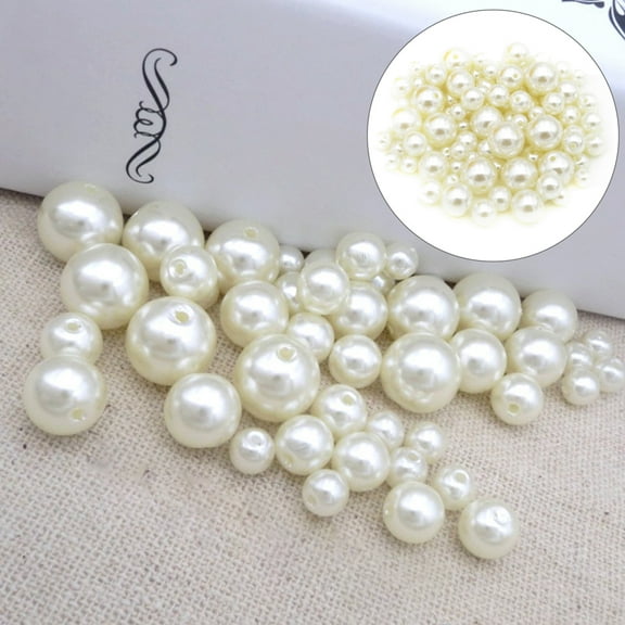 YSNOOWE 70Pcs Small Plastic Pearls for Crafts and DIY Jewelry Projects