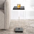 thumbnail image 3 of Uttermost Angle 22.75" Contemporary Metal & Acrylic Accent Table in Black, 3 of 9