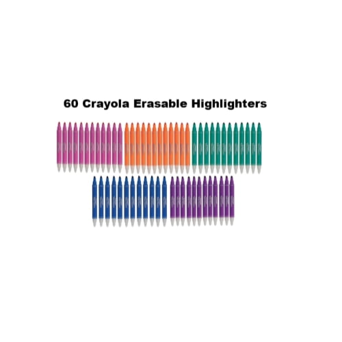 Crayola Take Note Erasable Highlighters, Cool School Supplies, Chisel