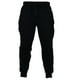 thumbnail image 1 of Pantalones de chándal lisos con cordón para hombre - Poliéster, fiesta informal al aire libre, talla real, 1 of 4