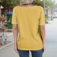 thumbnail image 3 of Tops de Corta con Cuello en V Amarillo S, 3 of 4