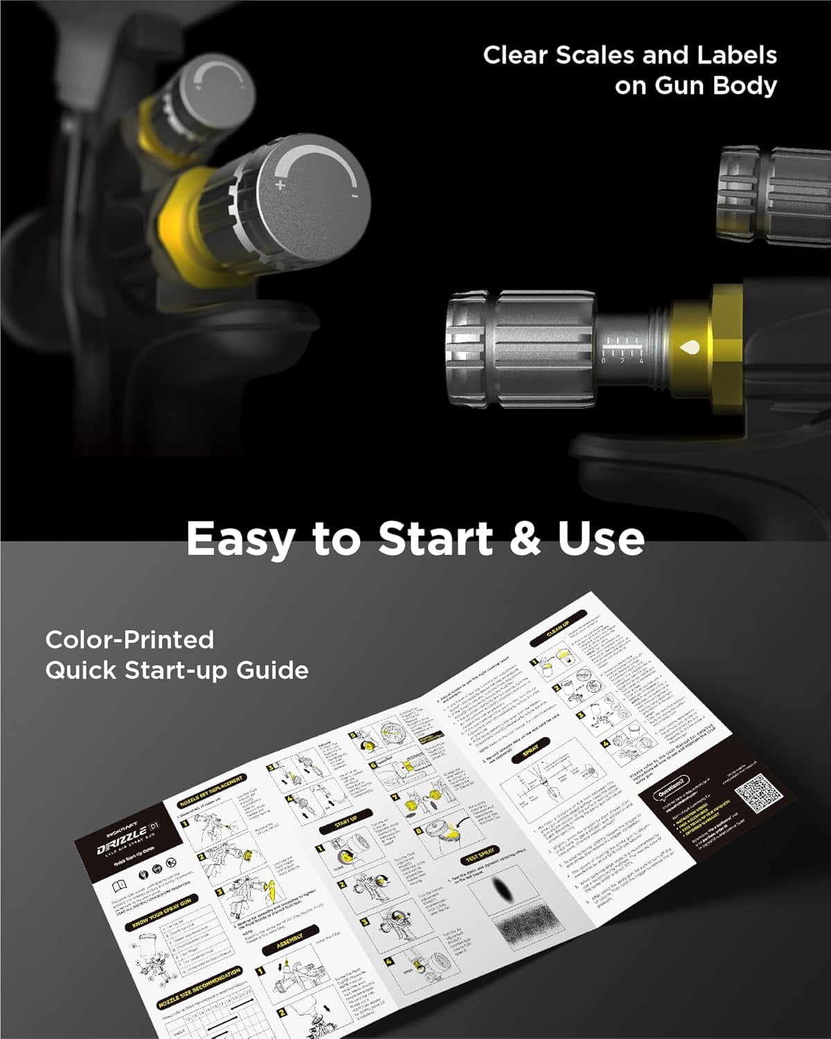 InoKraft D1 LVLP Air Spray Gun Basic/Premium Kit