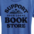 thumbnail image 3 of Instant Message - Support Your Local Bookstore - Women's Short Sleeve Graphic T-Shirt, 3 of 6