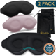 thumbnail image 1 of ComfiTime Máscara para Dormir en Paquete de 2: Máscara para Dormir 100 % Opaca, Cubre Ojos para Hombres y Mujeres, Antifaz para Contorno con Deflector Nasal, Suave y Liviana, sin Látex, 1 of 13