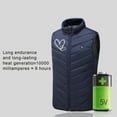 thumbnail image 4 of clear Heated Vest for Women Winter Usmixi Unisex Heated Vest Coat Outdoor 9 Area USB Eletric Heating Coats for Women and Men Full Zip Sleeveless Heart Print Vest Jacket Jacket Holiday, 4 of 7