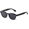 thumbnail image 1 of HCHES Transparent Blue Round Sunglasses Women Men Retro Rivet Small Sun Glasses UV400, 1 of 1