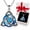 December/Sea Blue, variant on Birthstone Celtic Trinity Knot Necklace for Women Wear Your Protection, Story Elegant Silver-Plated Crystal Jewelry Austrian Perfume Viking Saphire Personalized Pendant