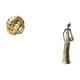 thumbnail image 5 of Figura de cerámica,Figura de cerámica con forma de bola de hilo y nudo,Figura de escritorio,Artesanía de escritorio con figuras africanas coleccionables,Estatua de dama tribal,pieza de arte, 5 of 8