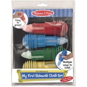 Melissa & Doug My First Sidewalk Chalk Set with Holders - 4 Sticks and