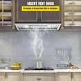thumbnail image 2 of VEVOR Insert Range Hood, 900CFM 4-Speed, 30 Inch Stainless Steel Built-in Kitchen Vent with Touch & Remote Control LED Lights Baffle Filters, 2 of 9