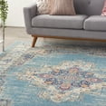thumbnail image 3 of Nourison Passion Persian Light Blue 9' x 12' Area Rug, (9x12), 3 of 8