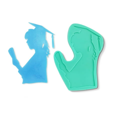 

Silicone Candy Mould Clay Molds Graduation Themed Shaped Cake Baking Accessories