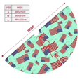 thumbnail image 3 of Yiaed Usa Flag Print Christmas Tree Skirt , Tree SkirtsTree Mat for Christmas Winter Holiday Indoor Decorations-30", 3 of 7