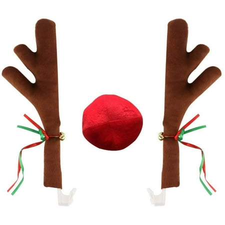 Sterling Auto Christmas Reindeer Car Accessory Decoration Kit Car
