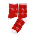thumbnail image 1 of TIEVOSA Christmas Printed Mid Tube Stockings Women's Stockings Festive Socks（Red）, 1 of 6