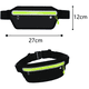 thumbnail image 2 of Riñonera ultrafina para correr, riñonera ligera e impermeable para gimnasio, viajes, actividades al aire libre, negro, 2 of 5