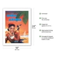 thumbnail image 2 of With Anna to Aruba - Martinair Airline - One Happy Island One Happy Holiday! - Vintage Airline Travel Poster - Bamboo Fine Art 290gsm Paper Print (Unframed) 18x24in, 2 of 4