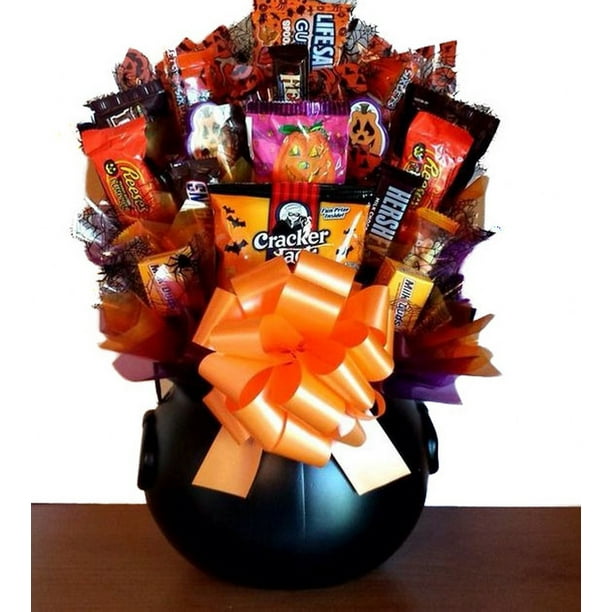 Halloween Delectable Sweet Treats Candy Bouquet Gift Basket Walmart