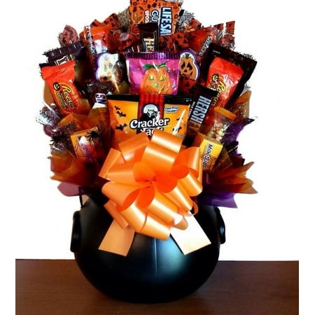 - Halloween Delectable Sweet Treats Candy Bouquet Gift Basket
