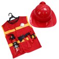 thumbnail image 3 of Juego de disfraces de bombero para niños de 7 piezas Ropa de juego de experiencia profesional para niños, 3 of 4