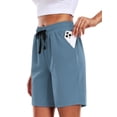 thumbnail image 3 of Cadmus Womens 9" Hiking Shorts Quick Dry Athletic Shorts for Women Casual Running Shorts with Pockets, 3 of 6