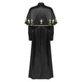 thumbnail image 4 of Miaeowve Robe de Clergé pour Femmes, Robe de Chorale, Col Montant, Ministre, Élégante, Manches Longues, Robe Maxi, Noir, TG, 4 of 7
