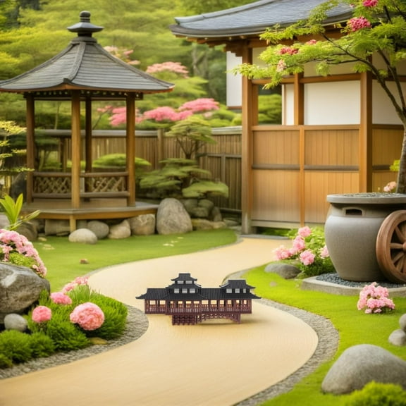 OUNONA Landscape Bridge Aquarium Decor Brown Plastic Underwater Decoration