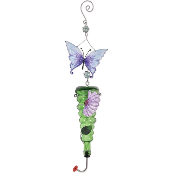 Sunset Vista Designs 93724 Butterfly Hummingbird Bird Feeder, 28-inch Height