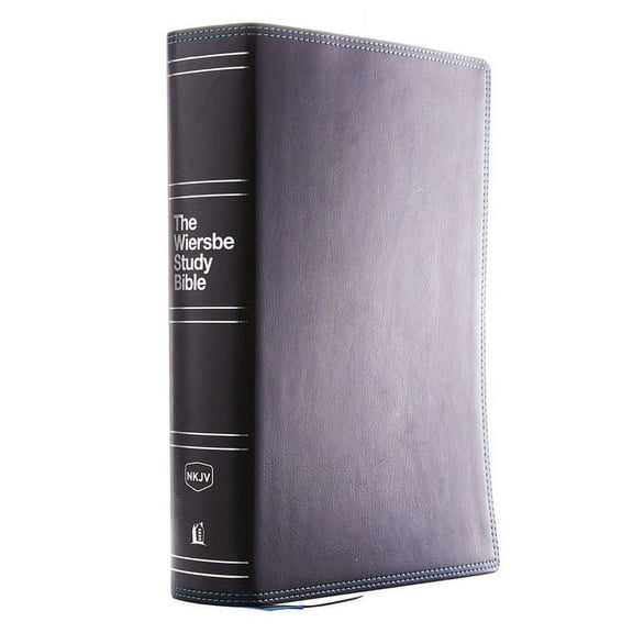 Nkjv, Wiersbe Study Bible, Leathersoft, Black, Comfort Print: Be Transformed by the Power of God's Word, (Hardcover)