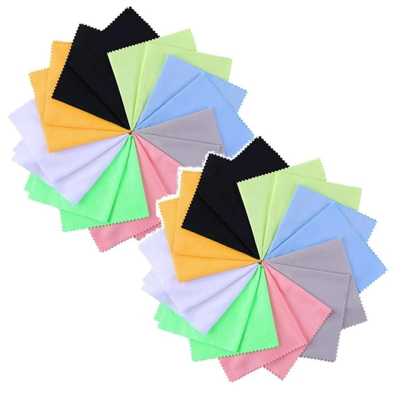 Microfiber Lens Cleaning Cloths,Ultra-Soft,Multicolor Glasses Cleaning Cloths,Scratch-Free Eyeglass Cloths for Glasses,Screens & Camera Lens,Cell Phones,Laptops,LCD TV Screens and More,16Pcs