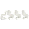 thumbnail image 1 of Heavenly Collection Shinny Plastic Dining Chairs SET OF 4, 1 of 4