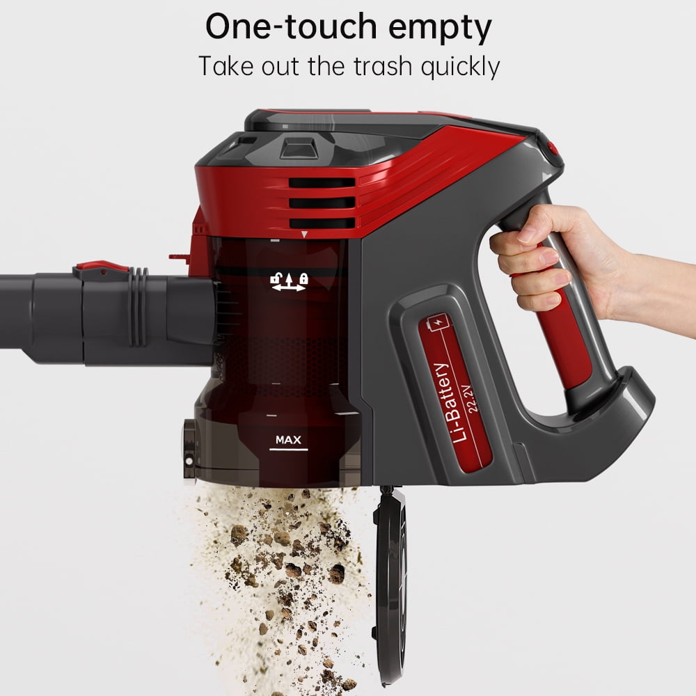 TOPTENG Cordless Vacuum Cleaners Lightweight Stick Vacuum for Hardwood Floor Carpet Pet Hair Home/Car Clean
