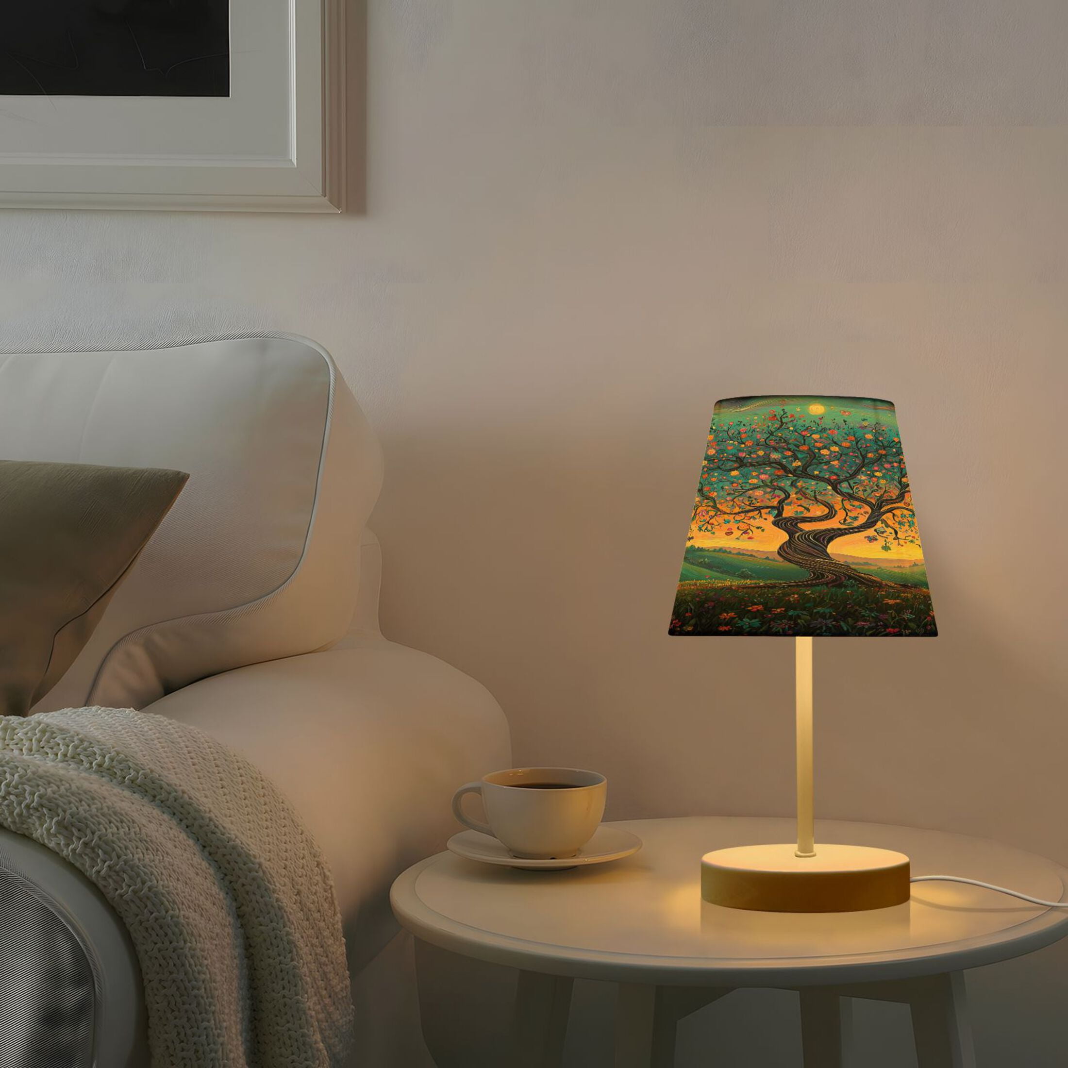 LED Desk Lamp Whimsical Tree Of Life Table Nightstand Lamps with 3 Color Temperatures for Home Bedroom Living Room Decor 8x12