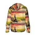 thumbnail image 3 of Kll Red Wine Glasses Print Men'S Women’s Upf 50+ Sun Protection Outdoor Hoodie Jacket Long Sleeve Fishing Hiking Performance Shirt- Medium, 3 of 8