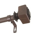 thumbnail image 3 of 1" Dia Faux Wood Curtain Rod 120-170 inch with Damyanti Finials - Dark Walnut, 3 of 3