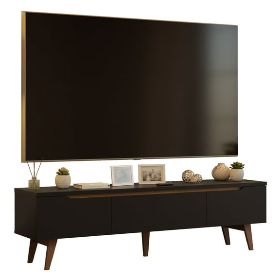 Mueble Mesa para TV Madesa Reims hasta 75' Negro Madesa Reims