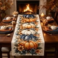 thumbnail image 2 of PoyoKee Thanksgiving Table Runner, 72" x 13" Linen Holiday Table Cloth, Fall Decor Tablecloth for Dining Home Mantel Living Room Party Decorations, 2 of 6