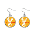 thumbnail image 1 of Scorpion Natural Insect Images Ear Dangle Silver Drop Earring Jewelry Woman, 1 of 3