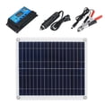 thumbnail image 1 of Kit de Panel Solar 25w Controlador de Carga Solar 10A + Cable de Extensión con Batería, 1 of 9