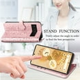 thumbnail image 3 of Cute Animals Pattern Embossed Case for Google Pixel 6 Pro (5G) 2021,Allytech PU Leather Bookstyle Phone Case Flip Notebook Wallet Card Slots Holder Stand Folio Protective Case with Hand Strap,Rosegold, 3 of 4