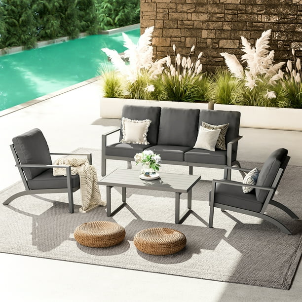 Metal outdoor furniture clearance discount