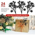 thumbnail image 4 of 4 Pieces Christmas Glitter Berries Stems 10 Inch Christmas Berry Picks Artificial Glittered Berries Ornaments Floral Stems for Xmas Tree,Home Wreath,Party Decoration, 4 of 7