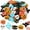 Orange1, variant on Clearance Under $1.2! 30PCS Halloween Mini Erasers, Pumpkin Bat & Cat Shaped Pencil Erasers for Party Favors & Rewards, Rubber, (One Size, Orange)