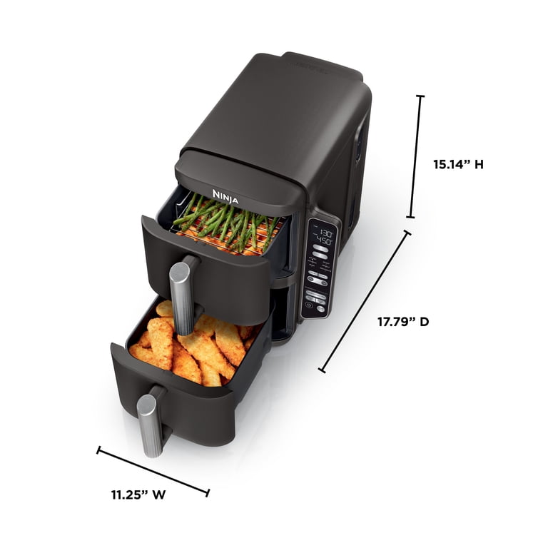 Ninja, DoubleStack 2-Basket Air Fryer, 8 QT, Family Size - Walmart.com